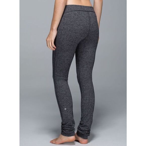 Lululemon Skinny Will Pant Grey  herringbone Size 4 style W5G82S - Picture 4 of 7